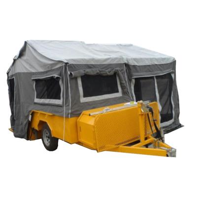 China Travel Trailer Fiberglass Reinforced Plastic Folding Camper Trailer With Window for sale