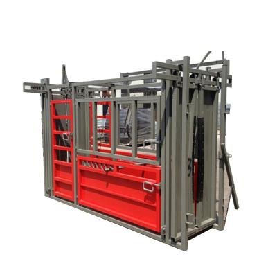 China Long Lifespan Portable Heavy Duty Powder Coating Cattle Crush With Weighing Function for sale