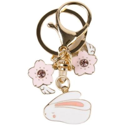 China AMBCESSER CLASSIC Cute Animal Rabbit Enamel Key Chain Stainless Steel Key Chain Wholesale for sale