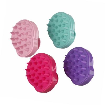 China Soft Hair Massager Hair Scalp Massager Shampoo Brush Silicone Comb For Scalp Care Hair Cleaning Shower Hair Brush for sale