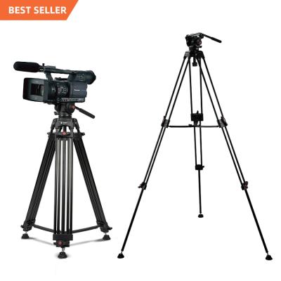 China PORTABLE Video Recording Tripod Stand Photography DV-2 Camera Tripod with Panoramic Head for sale