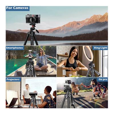 China OEM PORTABLE Professional Aluminum Flexible Mount Ring Light Projector Phone Tripod Smartphone Folded Universal Digital Camera Tripod for sale