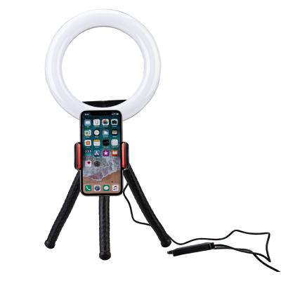 China Portable High Quality Aluminum Alloy Selfie Ring Light Video Table Makeup with Tripod for sale