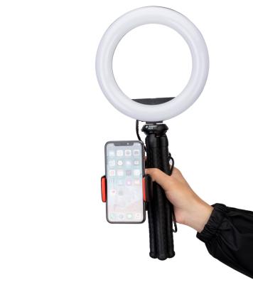 China Mini High Quality Makeup LED small Tiktok Ring Light Phone Tripod for mobile for sale