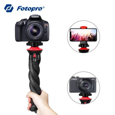 China Fotopro Hotsale PORTABLE Flexible Tripod 360 Degree Portable Octopus Tripod for Smartphone and Camera for sale