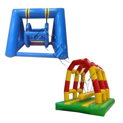 중국 0.6mm/0.9mm PVC Vinyl Air Double Swing Viking Bounce For Kids 판매용