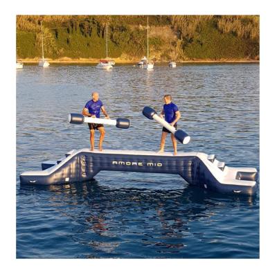 Cina Water Jousting Yacht Rental or Home Use Arena Jousting Toys Floating Gladiator Inflatable Water Joust For Sale in vendita