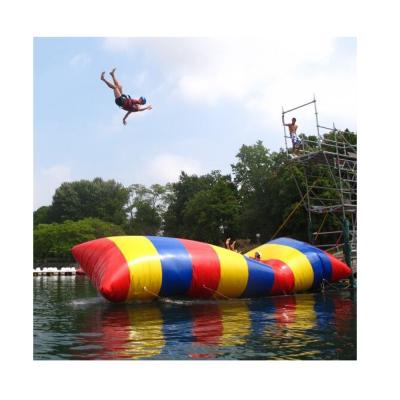 Cina Water Jumping Inflatable Giant Catapult Catapult Water Jumping Pillow Trampoline Human Rental Or Home Inflatable Water Blob Aqua Lunch For Sale in vendita