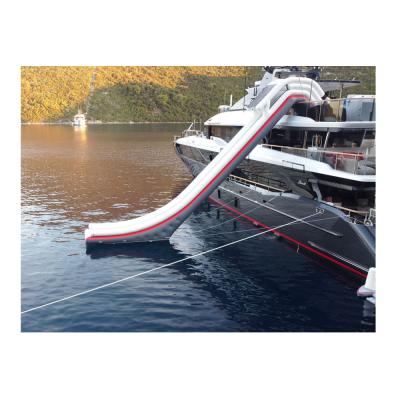 Cina Commercial rental or home play equipment water use inflatable water yacht slide/inflatable dock slide for boat in vendita