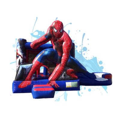 Китай Hot Sale Rental or Home Use Party Spiderman Jumping Bounce House Bouncy Castle Inflatable Bouncer Combo On Sale продается