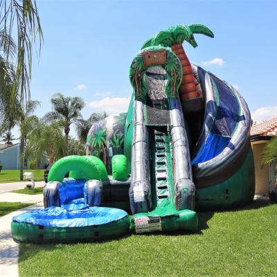 China Falls 27ft Large Inflatable Rental Or Home Use Inflatable Water Slide Giant And Coconut Adults Inflatable Water Slide For Sale à venda