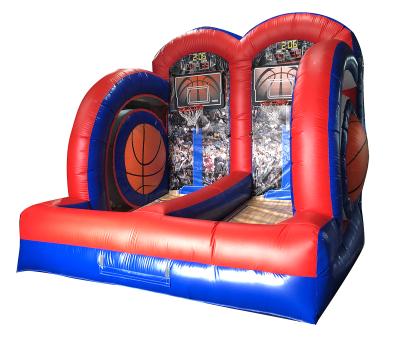 Chine Rental or Home Inflatable Hoop Challenge Inflatable Basketball Ball Air Use Basketball Goal Game à vendre