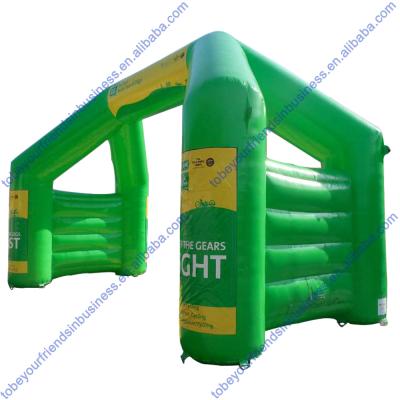 China Rental or Home Use Customized Giant Inflatable Four Leg Arch Finish Line with Velcro Banners for Sport and Race Event for sale