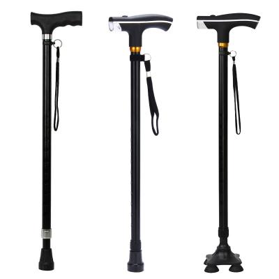 China Durable new and old sticks with retractable lighting sticks lightweight smart multifunctional old sticks outdoor crutches for sale