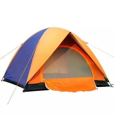 China UV-Resistant Ultralight Portable 3-4 Person Camping Tent Layers Double Waterproof Anti UV Double Door Outdoor Rise Tourist Tent for sale