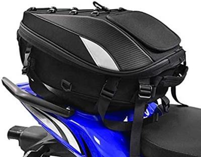 China Fasion Motorcycle Seat Tail Bag Backpack Dual Use Motorcycle Helmet Waterproof Bag for sale