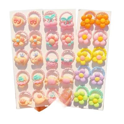 China Children's hair circle Children's cartoon rubber band cute and harmless hair headband small size new ring loop hair rope for sale