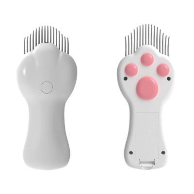 China PAPIFEED Stocked Interactive Toys 2 in 1 Multifunctional Cat LED Toys Laser Comb Cat Claw Shaped Comb Cat de garra de gato for sale