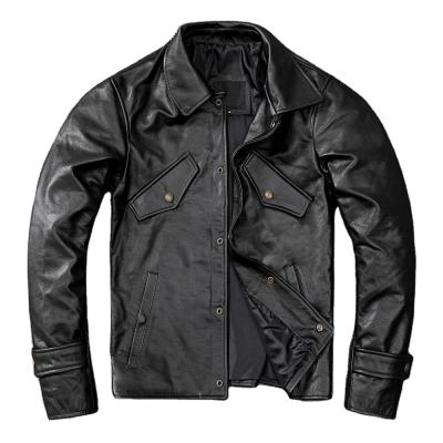 China Cheap Breathable Hot Sale Good Quality Trend Bomber Jacket Men Casual Leather Jacket for sale