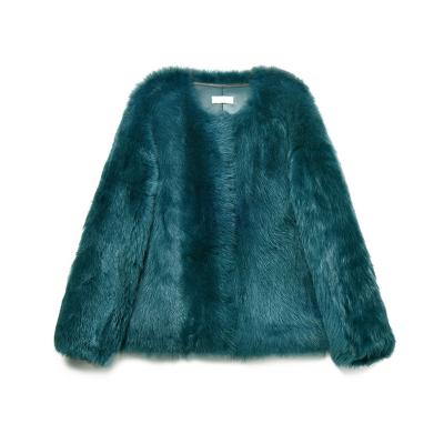 China Fashionable Genuine Ladies Thick Autumn Warm Breathable Modern Real Fur Shearling Jacket for sale