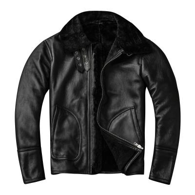 China Breathable Warm Shearling Army Jacket Men Windproof Jacket Best Selling Quality With Fur for sale