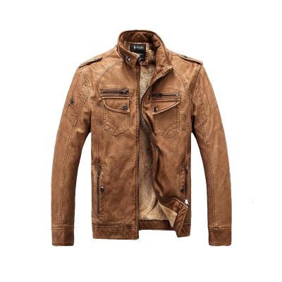 China Wholesale Custom Size Breathable And Color Jean Jacket Men Leather Jacket With Faux Fur Lining for sale