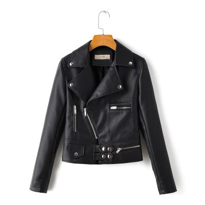 China Custom Manufacture Breathable Cheap Professional Women Biker Jacket Leather Warm Women for sale