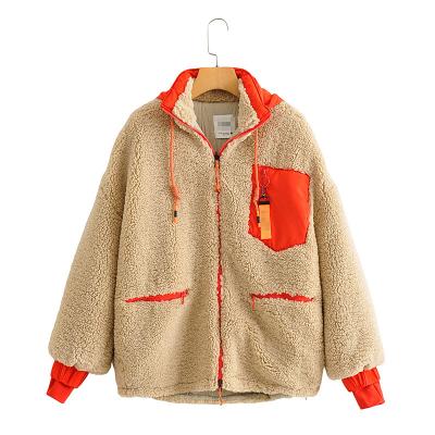 China Various Breathable Fuzzy Teddy Winter Warm Overcoat Outerwear Custom Jacket For Women for sale