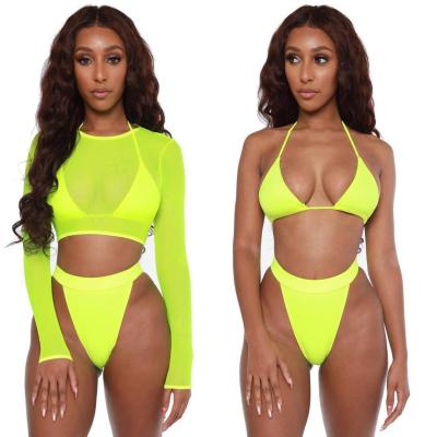 China New QUICK DRY bikini swimwear women's split long-sleeved beach women's swimming suit for sale