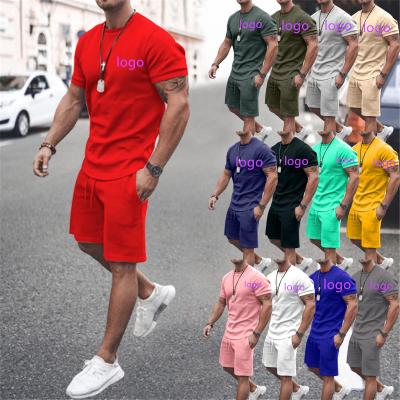 China New Summer QUICK DRY Fashion Brand Casual Two Piece Logo T-shirt Short Pants Custom Men Shorts Sets for sale