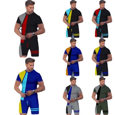 China Brand Thermal Custom Logo Mens Short Sleeve Summer Tracksuits Beach Wear Shorts Sets T-shirt With Shorts for sale