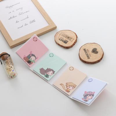 China Custom Logo Self Adhesive Memo Pads With Sticky Notes Cute Sticky Note Pad for sale