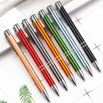 China Custom Pen Wholesale Promotional Eco Friendly Christmas Logo Metal Ballpoint Pen Gift for sale