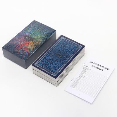 China Playing Promotions Oracle Card Deck 7*12cm The PRISMA Visions Tarot Cards 78 Cards With Guidebook for sale