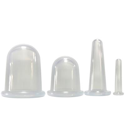 China 4PCS/SET Strong Suction Silicone Cupping Body Cupping Massager Vacuum Cups Anti Cellulite Vacuum Cans Massage Cupping Cup relax for sale