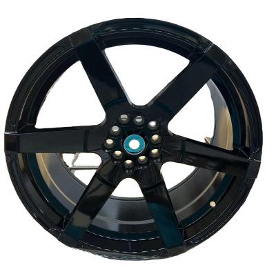 China 18*8.5/BLACK BLACK AND HYPER RUNNING WHEEL AND SILVER AND MACHINED FACE 18*8.5 for sale