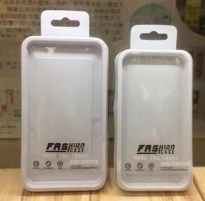 China Stock Clear Printed Plastic TPU+PC Blister Retail PVC Cell Phone Smartphone Mobile Phone Case Packaging Box For iPhone Case Package for sale