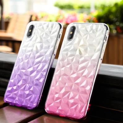 China Soft TPU+PC Silicone Phone Case For iPhone 6 6S 7 8 Plus XR XS Max 10 Case Clear Gradient Phone Case Transparent for sale