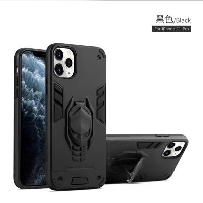 China Protector cover design 2020 new tpu+pc two in one iphone 11 xsmax 7/8plus pro max phone case drop proof support for sale