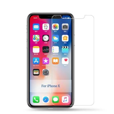 China Anti-scratch for iPhone X max HD Clear Screen Front Glass Protective Tempered Film for iphone X for sale