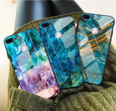 China Luxury Marble TPU+PC Phone Case For VIVO Y17 V15 PRO v11i PRO v11i Soft Edge Silicone Back Cover Glass Coque Case For VIVO Y17 V15 PRO for sale