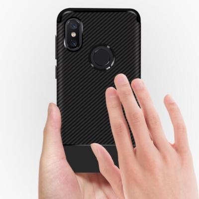 China TPU+PC For Xiaomi Redmi Note 5 Pro Case Slim Carbon Fiber Soft TPU Shockproof Cover Mobile Case For Redmi note6 A2 lite Max3 F1 for sale