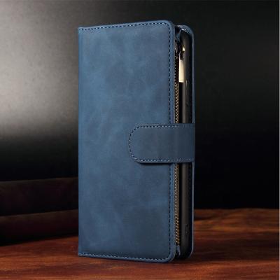 China Shockproof For 11 Case Cover Luxury Genuine Leather Wallet Flip Cover Mobile Phone Cases For 11 Card Holder Bags for sale