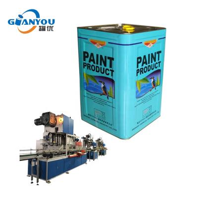 中国 18L Square Automatic Chemical Tin Can Making Machine Oil Can Production 販売のため