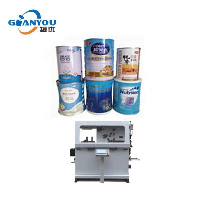 China Food Round Can Food Cookie Tin Can Making Machine Small Cans Production Line zu verkaufen