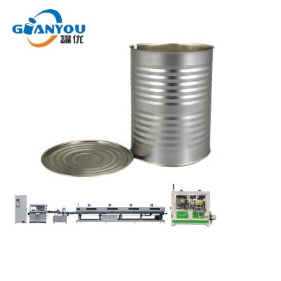 중국 D99 Food Round Food Tin Can Making Machine Automatic Tin Packing Cans Production Line For Food 판매용