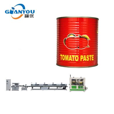 China Food Ketchup Cans Tomato Sauce Tin Can Making Machine Automatic Food Cans Production Line Te koop