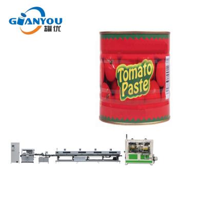 China Food Tomato Tin Can Making Machine Ketchup Canned Automatic Food Cans Production Line à venda