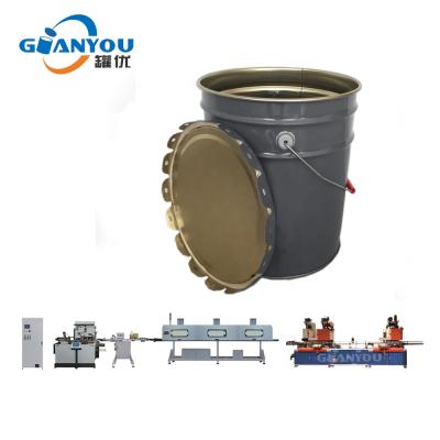 中国 Turkey Pail Tin Can Making Machine Automatic Food Pail Production Line 販売のため