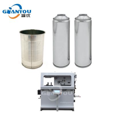 China 400 Food Aerosol Tin Can Side Seam Seal Machine Small Cans Making Machine Production Line for sale